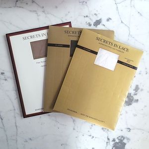 Lot of 3 Secrets in Lace Stockings